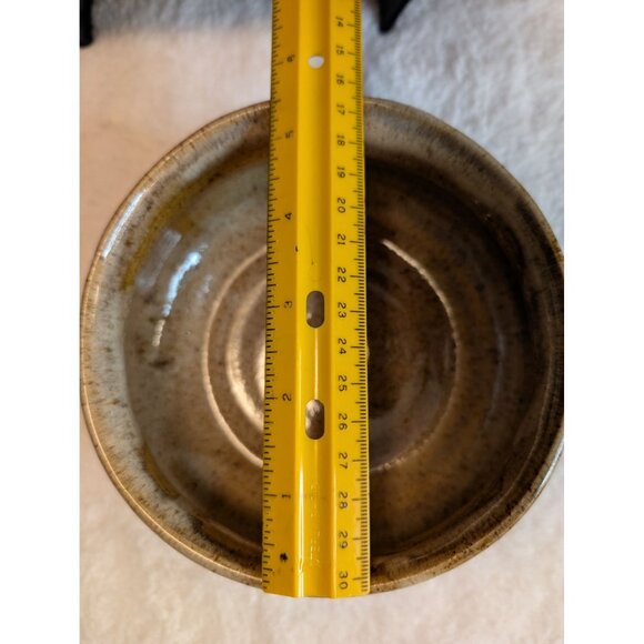Handmade Studio Pottery Bowl Brown Glaze Signed  JWx - Picture 6 of 8